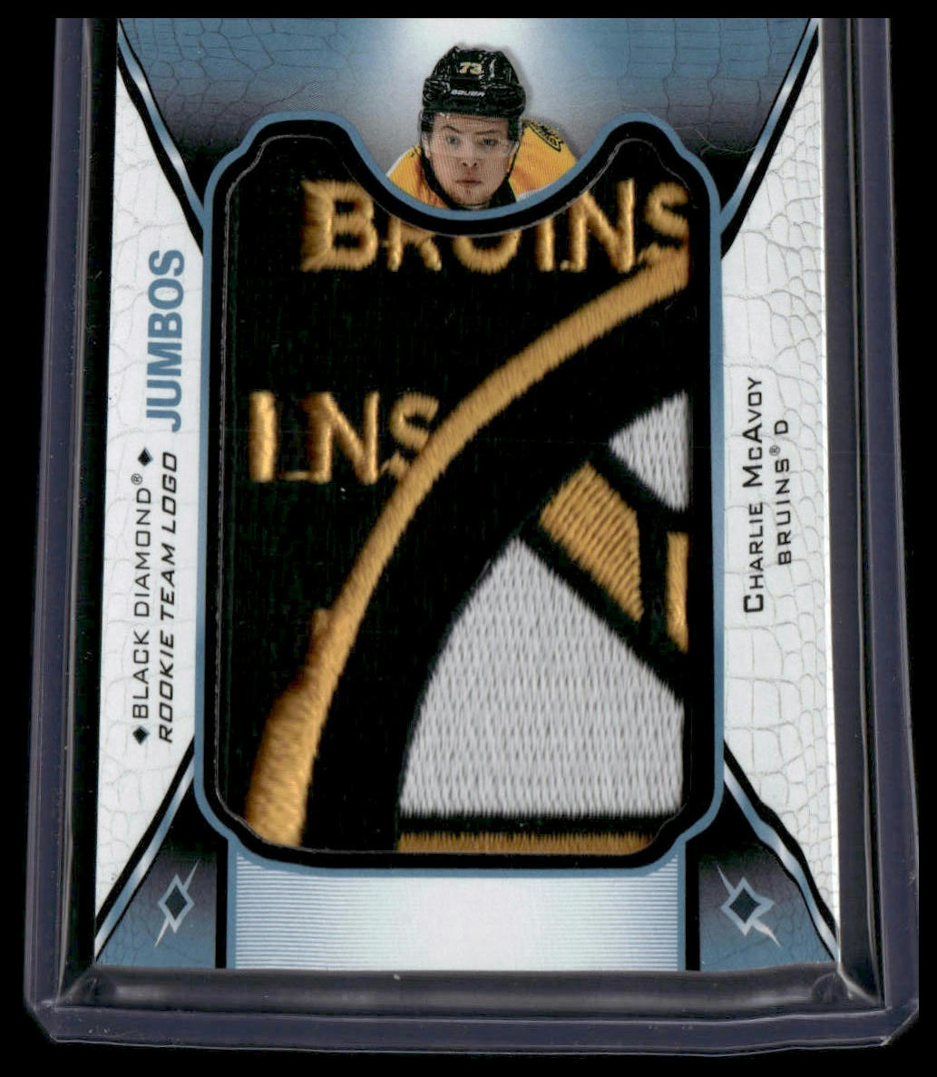 Charlie McAvoy #RTL-CM Rookie 2017-18 UD Logo Jumbo Patch Boston Bruins