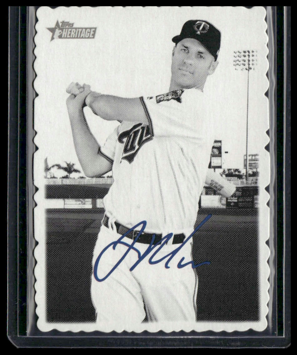 Joe Mauer #11 2018 Topps Heritage 1969 Topps Deckle High Number Minnesota Twins