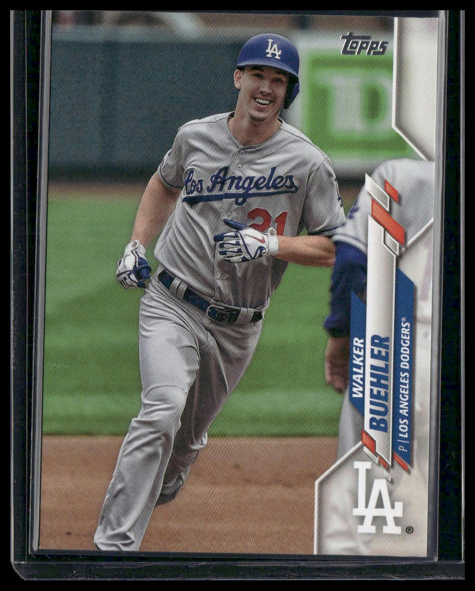 Walker Buehler #432 2020 Topps Los Angeles Dodgers Image Variation Running