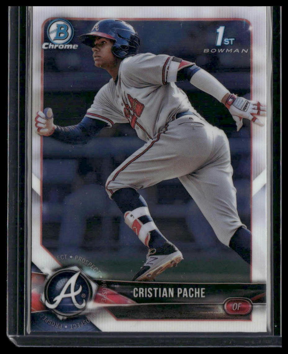 Cristian Pache #BCP46 2018 Bowman Chrome Prospects Atlanta Braves