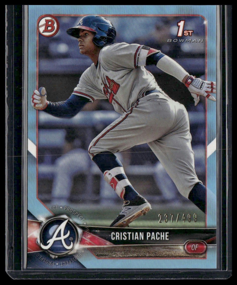 Cristian Pache #BP46 2018 Bowman Prospects Sky Blue #/499 Atlanta Braves