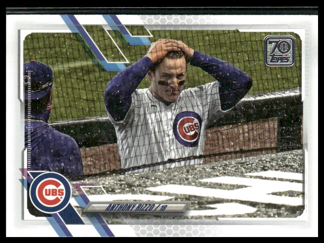 Anthony Rizzo #241 2021 Topps Chicago Cubs Image Variation SP