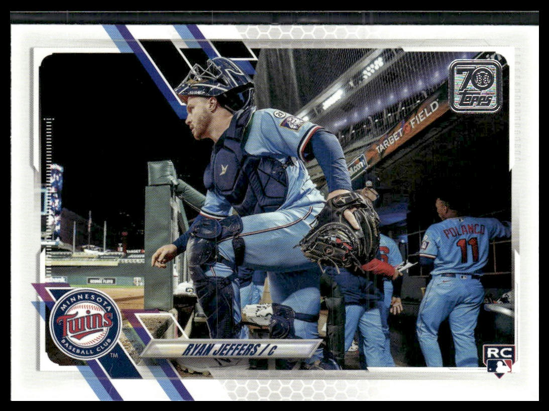 Ryan Jeffers #552 Rookie 2021 Topps Minnesota Twins Image Variation SP