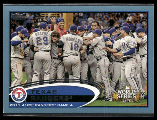 Texas Rangers #59 2012 Topps Blue Texas Rangers