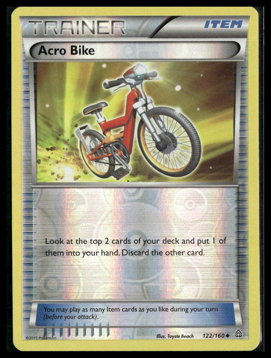 Acro Bike #122/160 Reverse Holo XY - Primal Clash LP