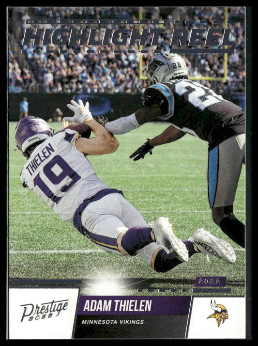 Adam Thielen #HR-6 2022 Panini Prestige Highlight Reel Minnesota Vikings
