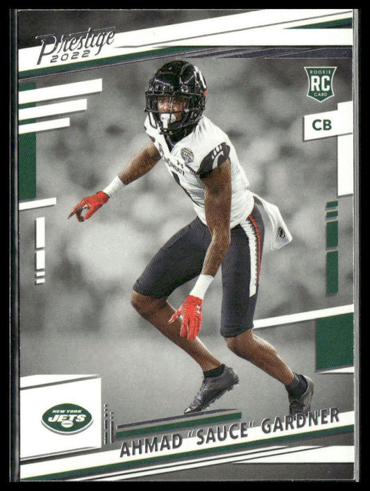 Ahmad "Sauce" Gardner #378 Rookie 2022 Panini Prestige New York Jets