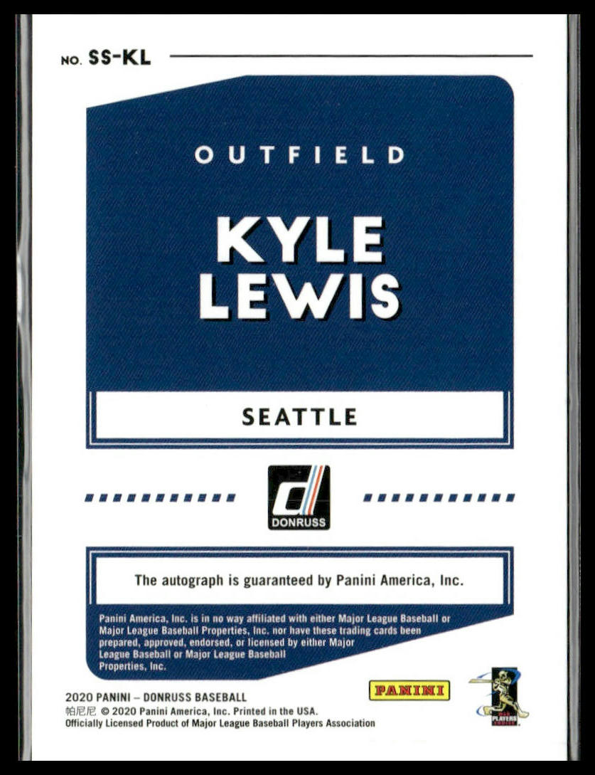 Kyle Lewis #SS-KL 2020 Donruss Signature Series Seattle Mariners