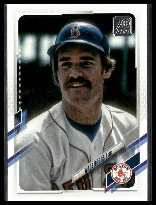 Wade Boggs #468 2021 Topps Boston Red Sox Legend Variation SP