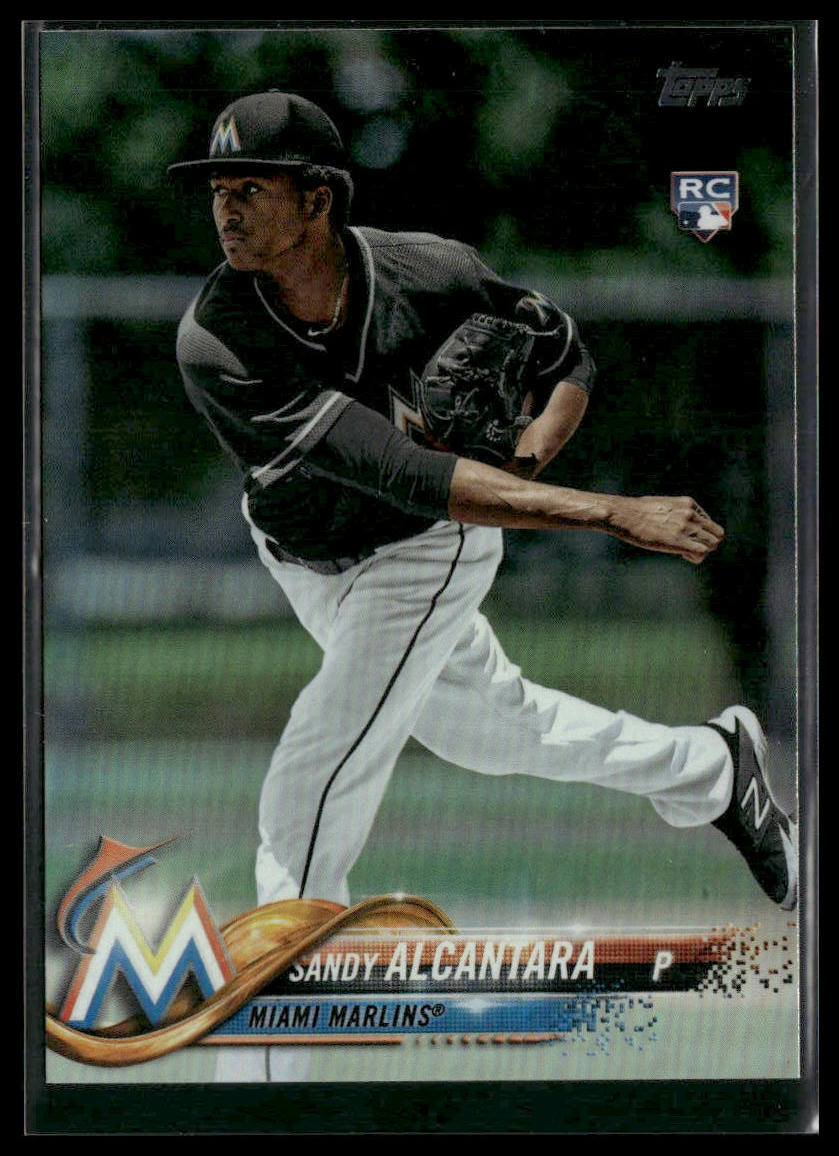Sandy Alcantara #594 Rookie 2018 Topps Rainbow Foil Miami Marlins