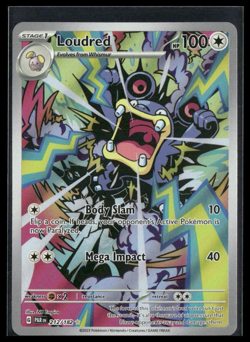 Loudred #212/182 Paradox Rift NM