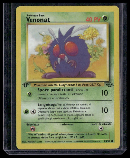 Venonat #63/64 1st Edition ITALIAN Jungle MP