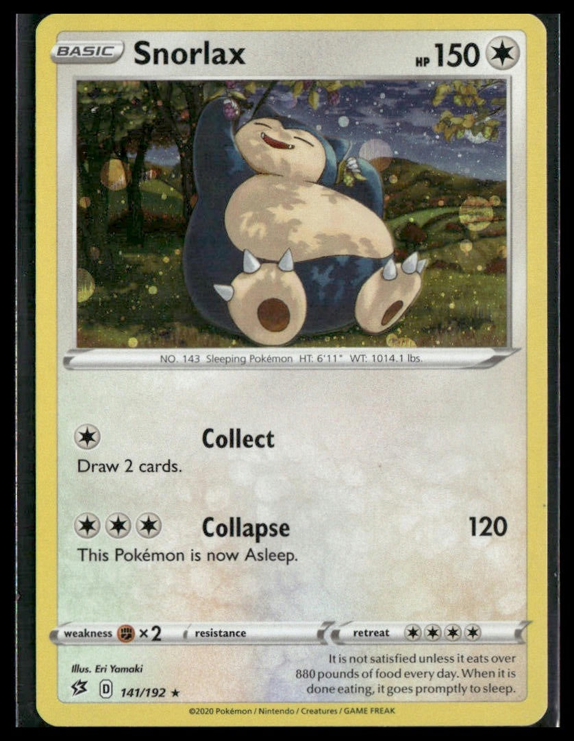 Snorlax #141/192 Cosmos Holo Rebel Clash VLP