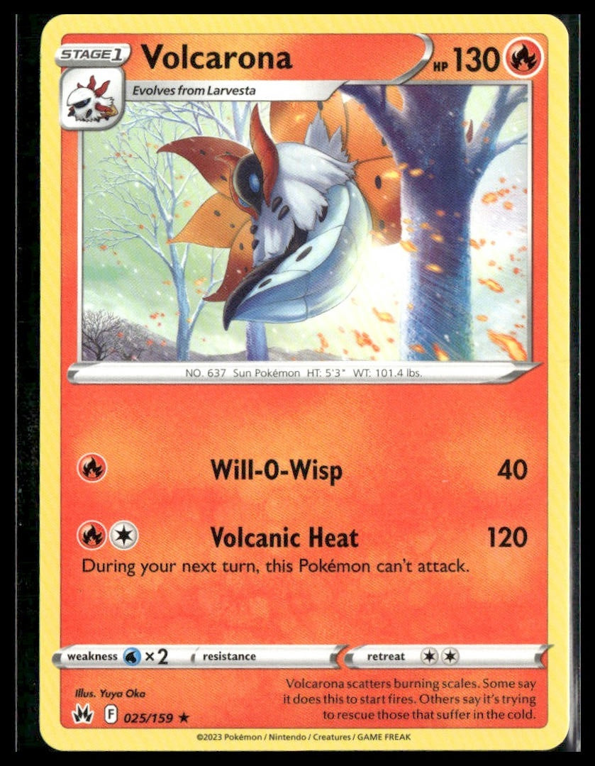 Volcarona #025/159 Crown Zenith NM