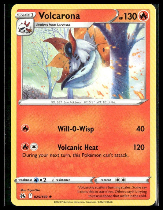Volcarona #025/159 Crown Zenith NM
