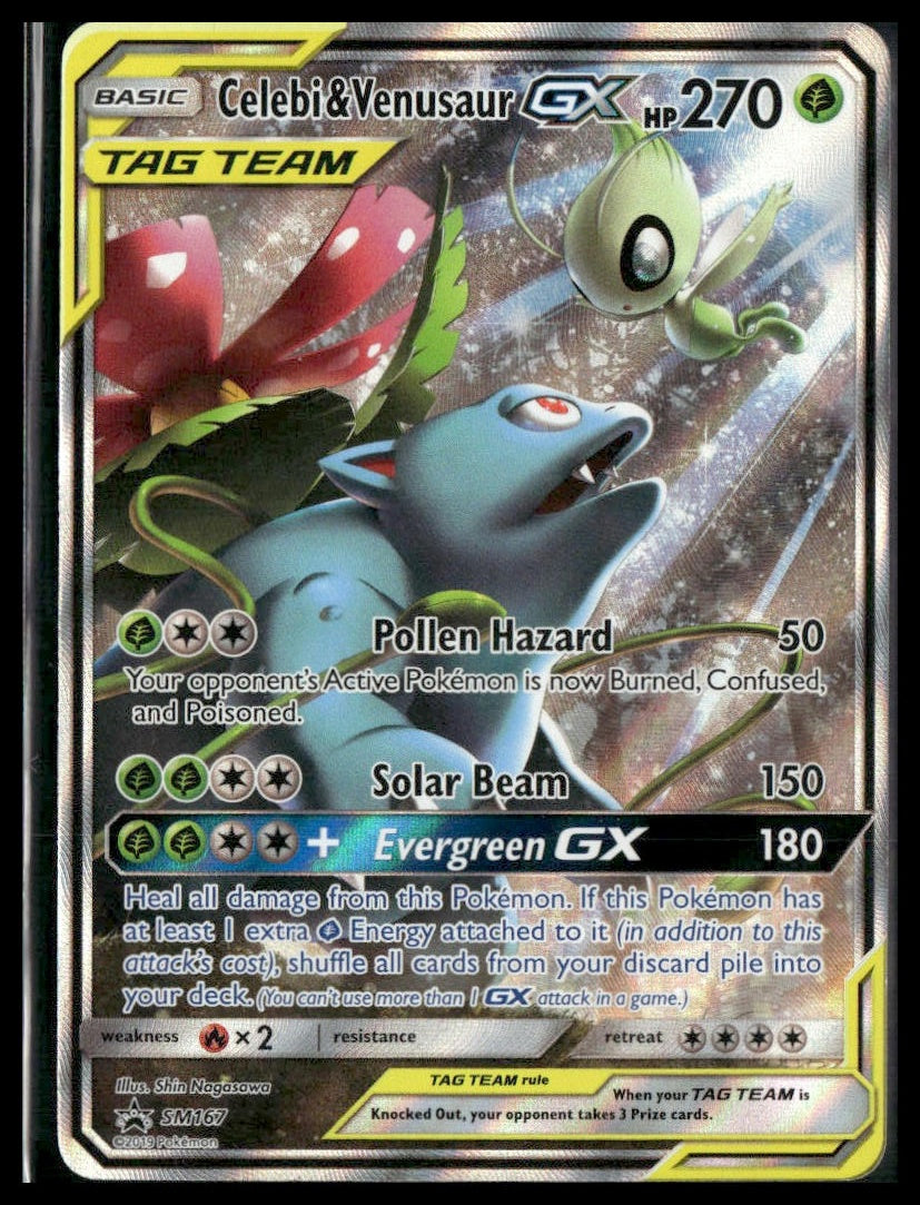 Celebi & Venusaur GX #SM167 SM Promos LP