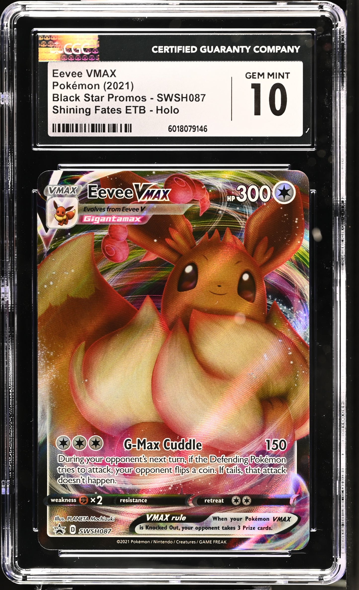 CGC 10 Eevee VMAX #SWSH087 Black Star Promos