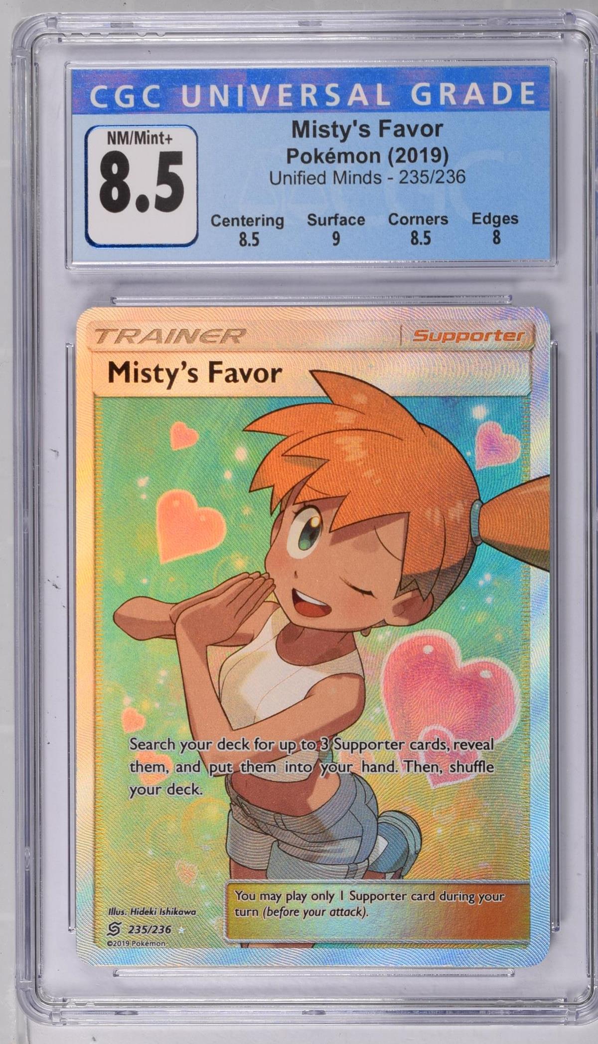 CGC 8.5 Misty's Favor #235/236 2019 Unified Minds