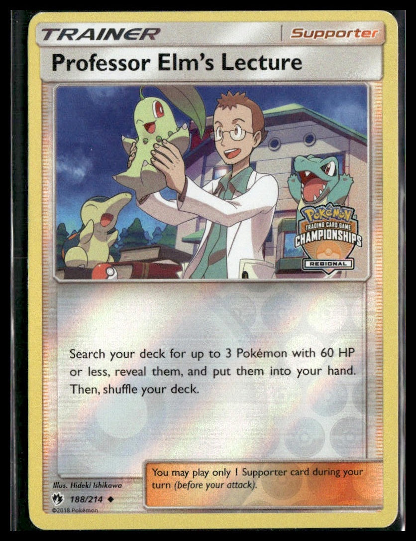 Professor Elm's Lecture #188/214 League & Championship Cards VLP