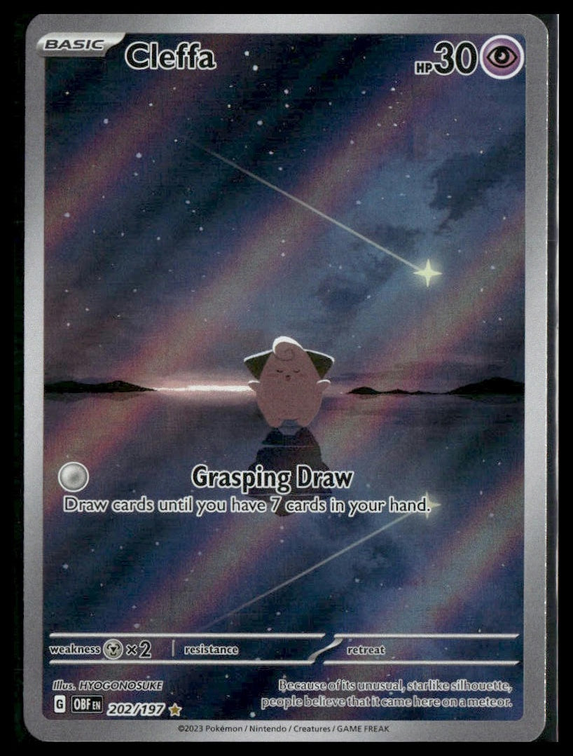 Cleffa #202/197 Obsidian Flames NM