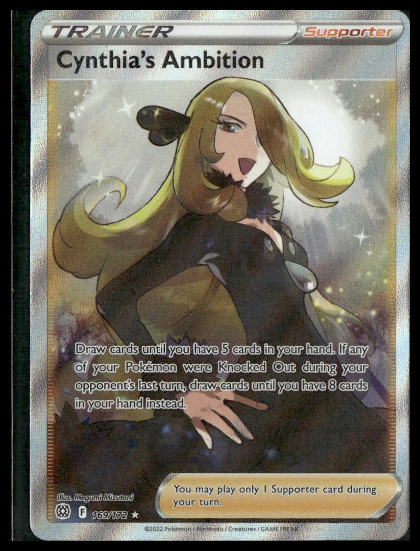 Cynthia's Ambition (Full Art) #169/172 Brilliant Stars NM