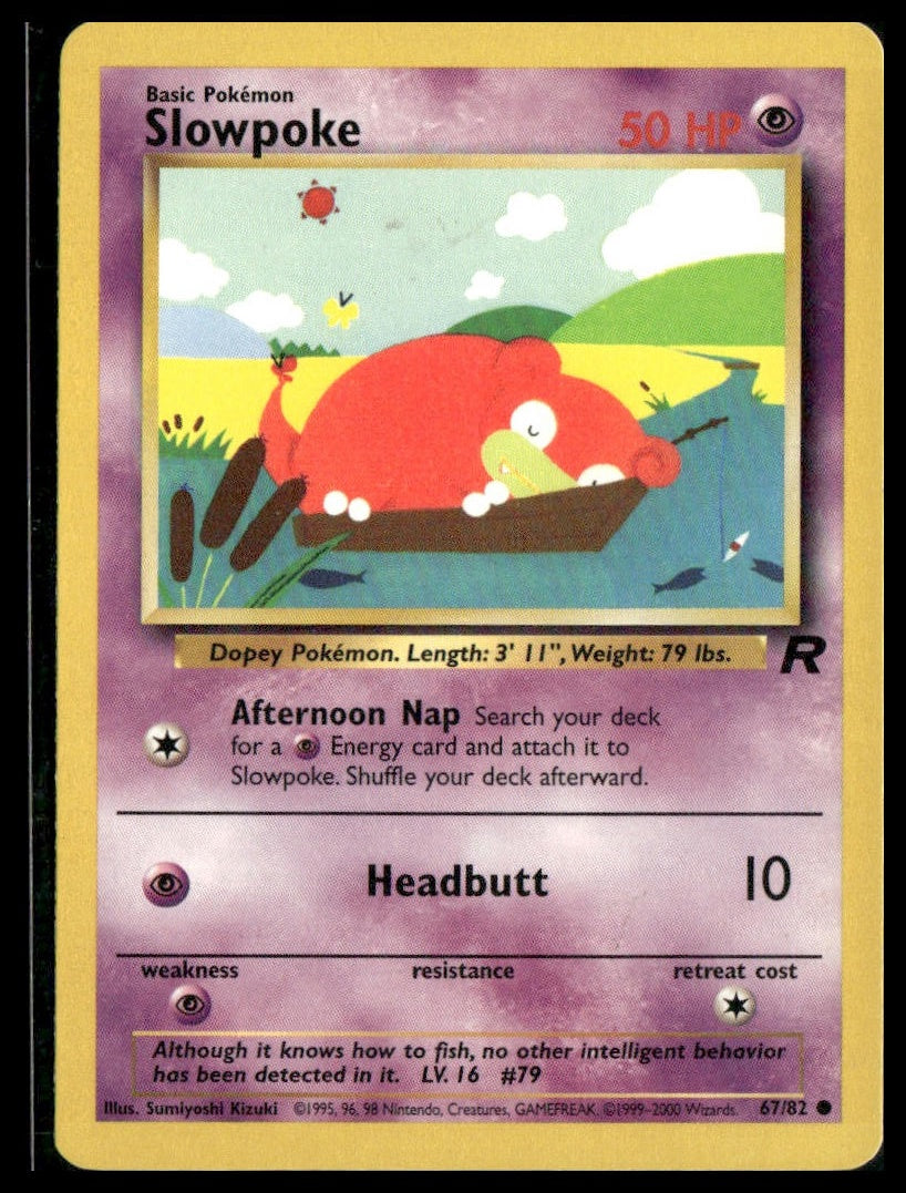 Slowpoke #67/82 Team Rocket NM