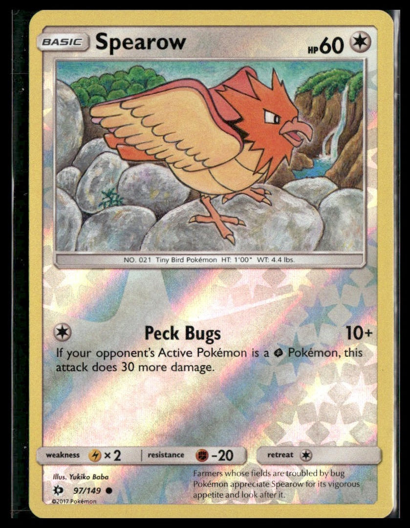 Spearow #97/149 Reverse Holo SM Base Set VLP