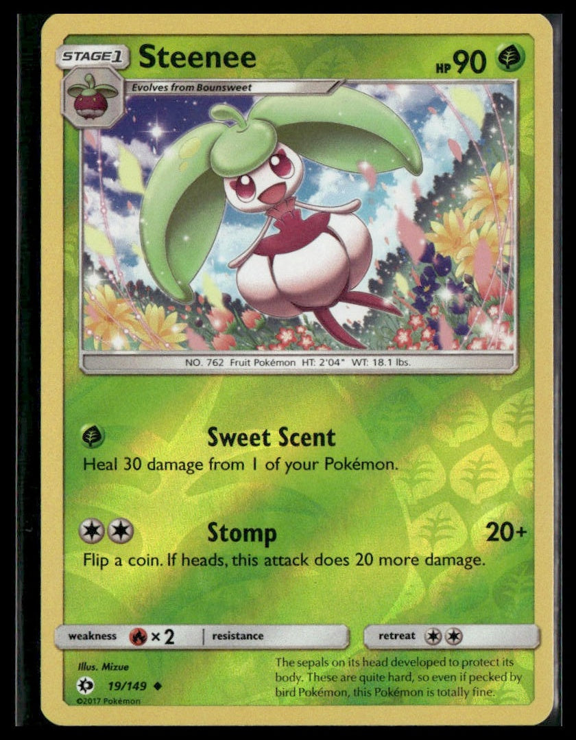 Steenee #19/149 Reverse Holo SM Base Set LP