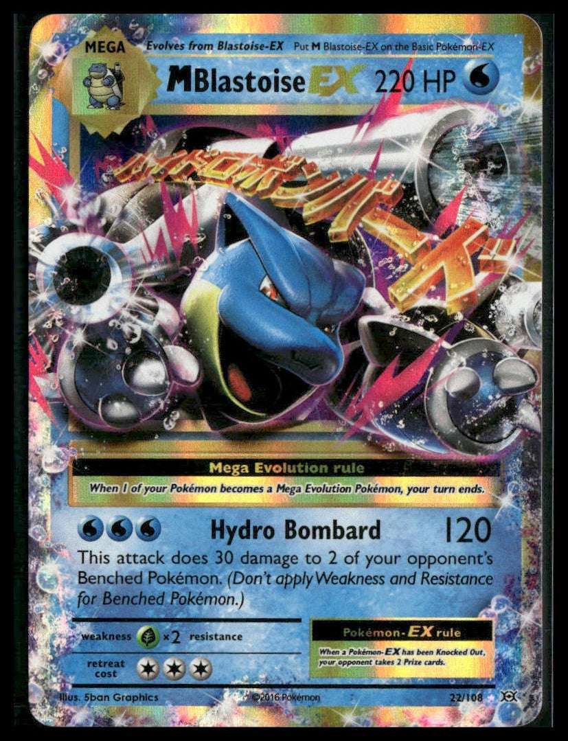 M Blastoise EX #22/108 XY - Evolutions VLP