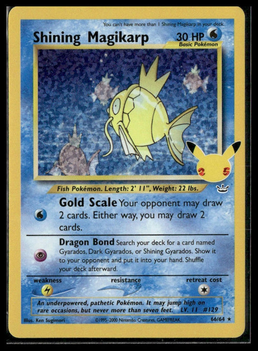 Shining Magikarp #66/64 Celebrations: Classic Collection NM