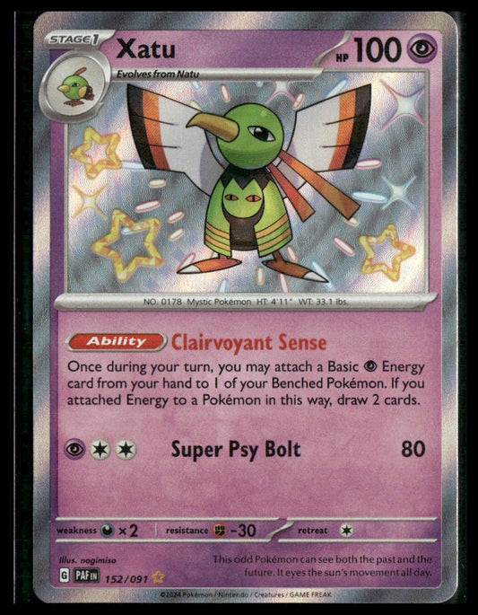 Xatu #152/091 Paldean Fates NM