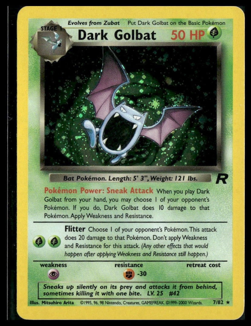 Dark Golbat #07/82 Team Rocket LP