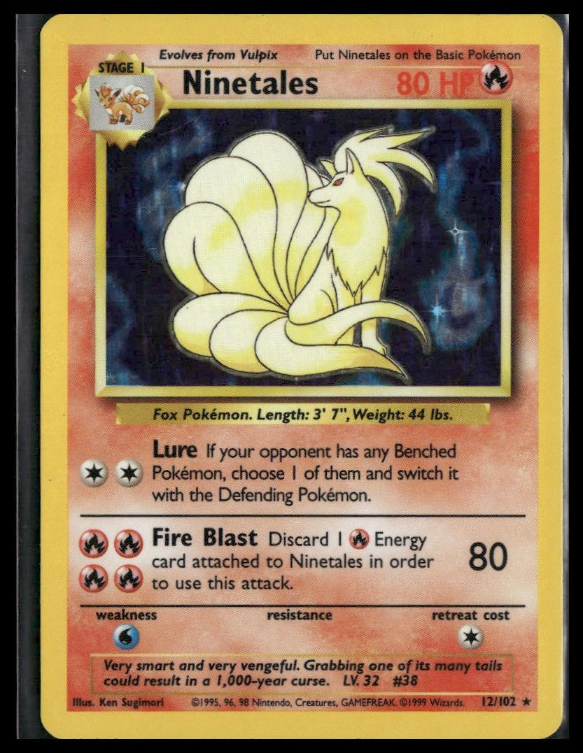 Ninetales #012/102 Base Set LP