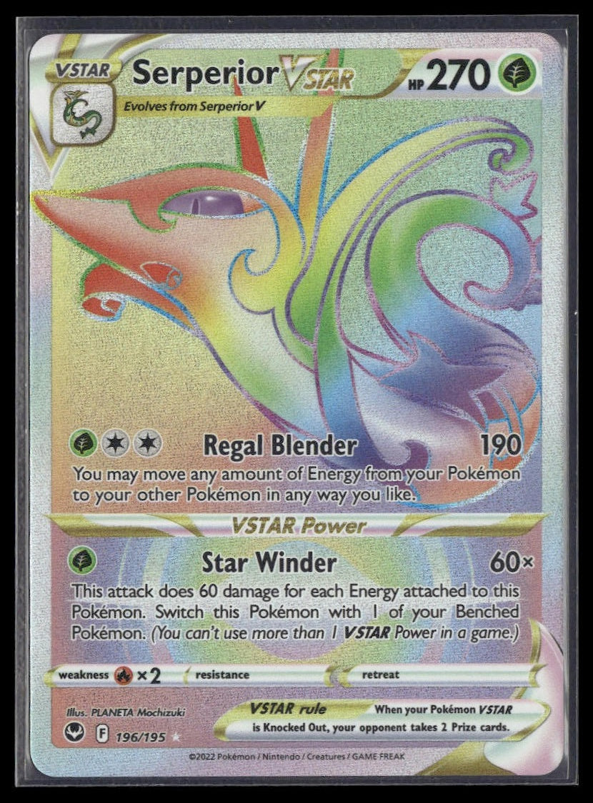 Serperior VSTAR (Secret) #196/195 Silver Tempest NM