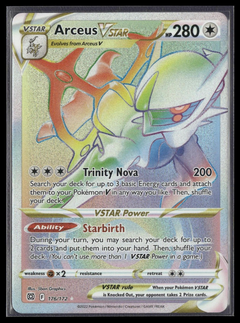 Arceus VSTAR (Secret) #176/172 Brilliant Stars NM