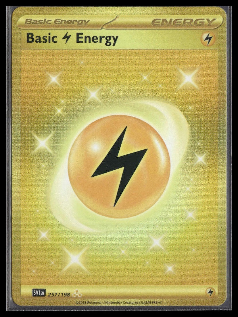 Basic Lightning Energy #257/198 Scarlet & Violet Base Set NM