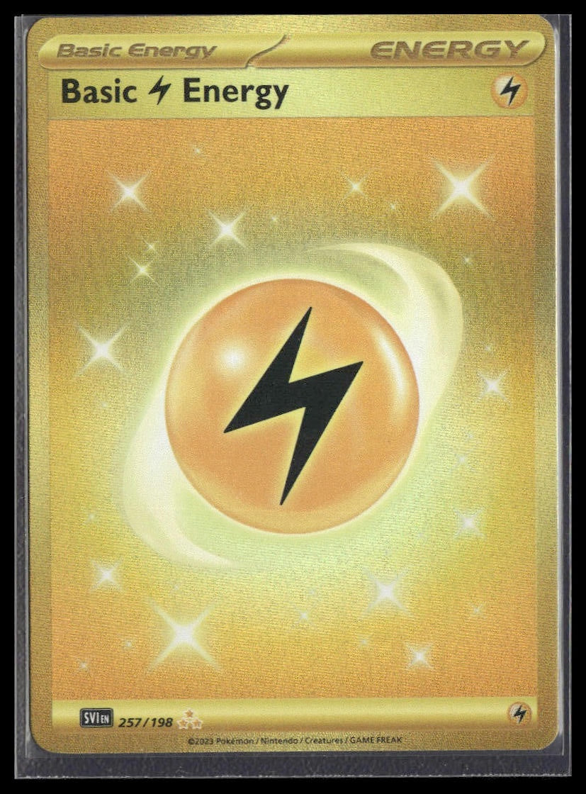 Basic Lightning Energy #257/198 Scarlet & Violet Base Set NM