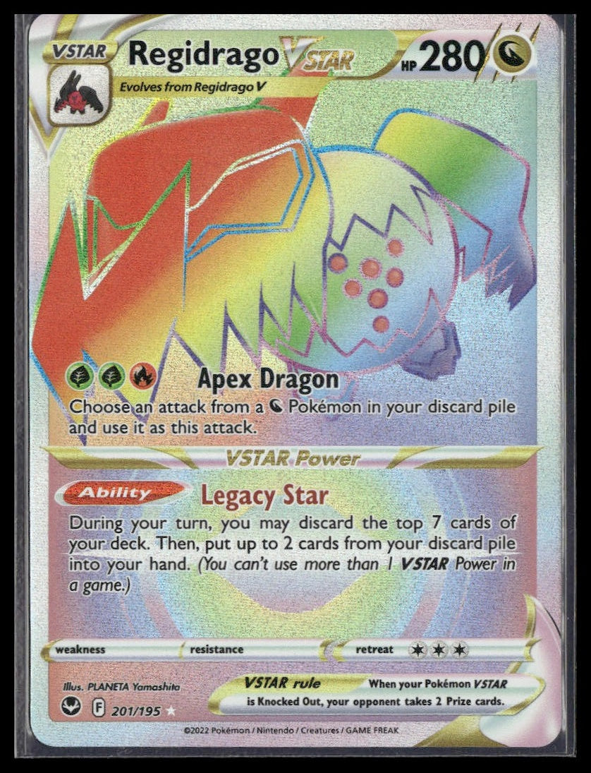 Regidrago VSTAR (Secret) #201/195 Silver Tempest NM