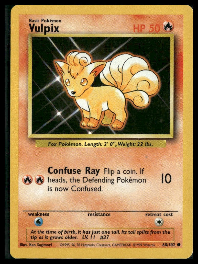 Vulpix #068/102 Base Set LP