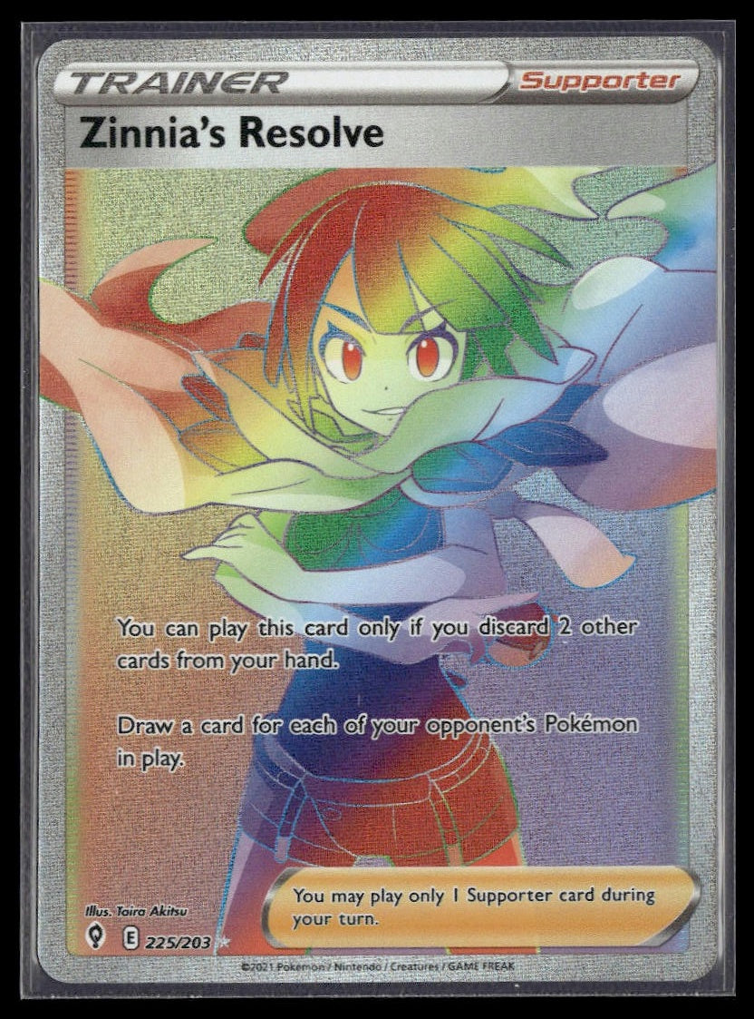 Zinnia's Resolve (Secret) #225/203 Evolving Skies NM