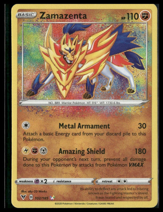 Zamazenta #102/185 Amazing Rare Vivid Voltage NM