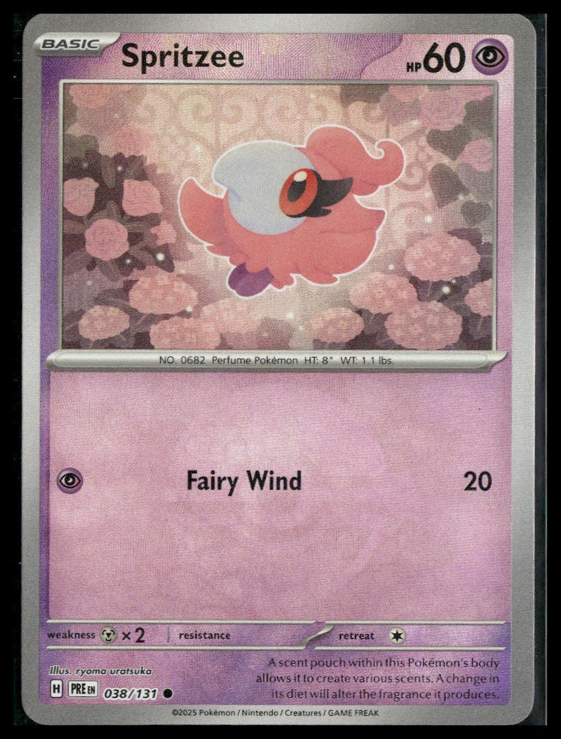 Spritzee (Poke Ball) #038/131 Prismatic Evolutions NM