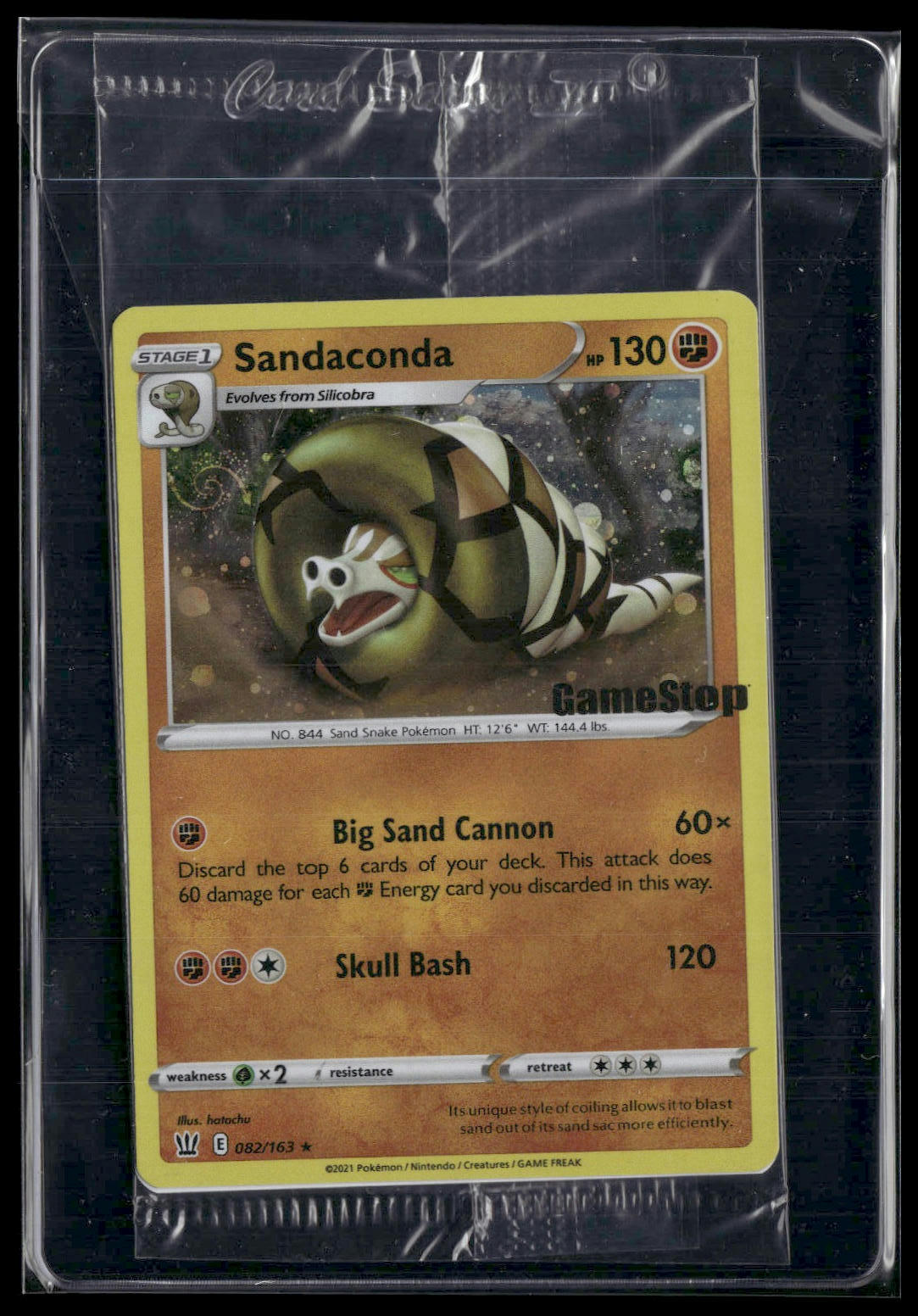 Sandaconda #082/163 SEALED GameStop STAMP Battle Styles Promo NM