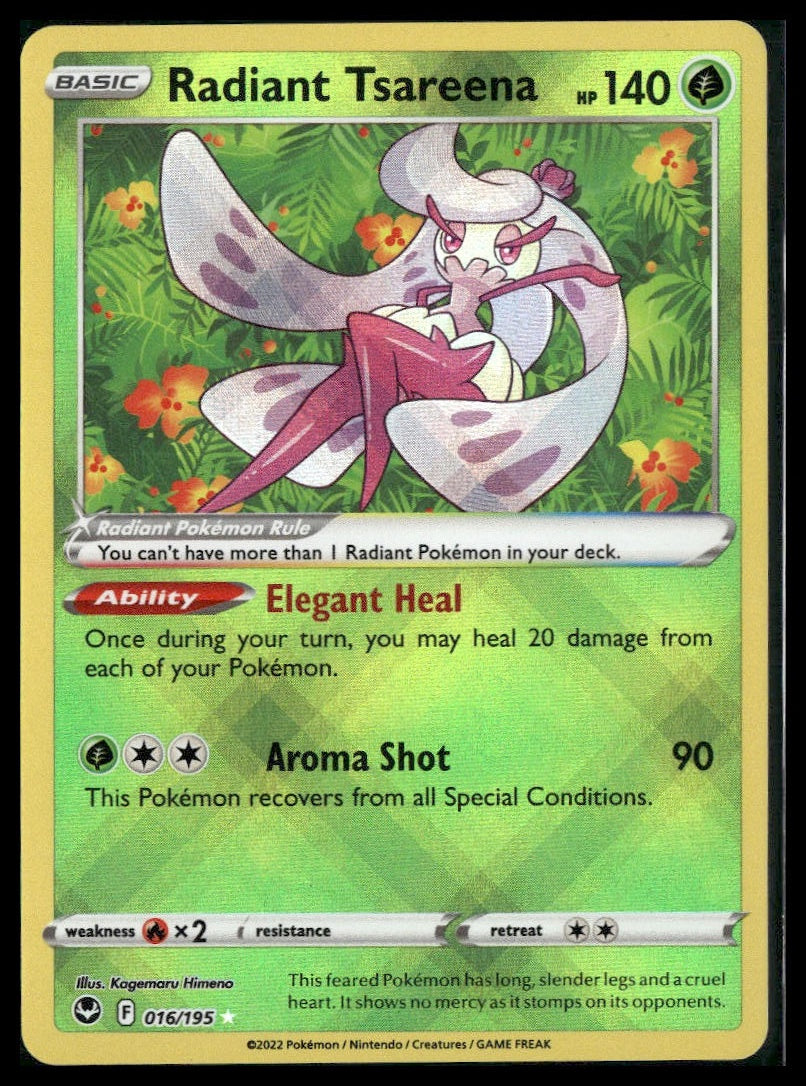 Radiant Tsareena #016/195 Silver Tempest NM