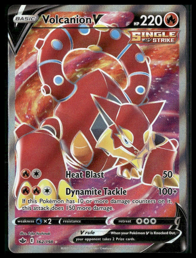 Volcanion V (Full Art) #162/198 Chilling Reign NM