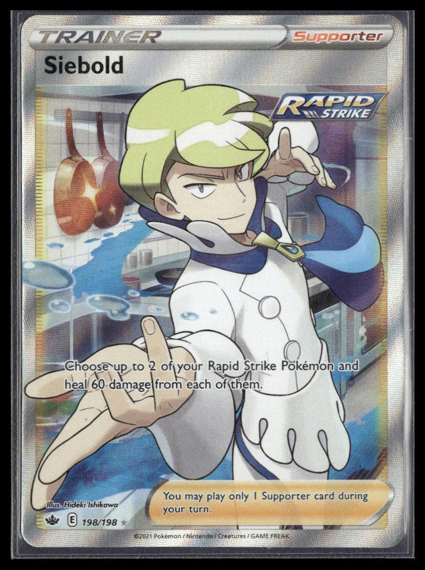 Siebold (Full Art) #198/198 Chilling Reign NM