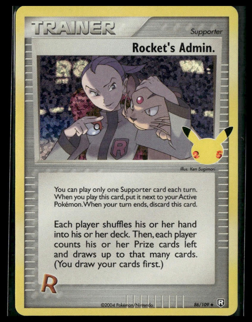 Rocket's Admin. #86/109 Celebrations: Classic Collection NM