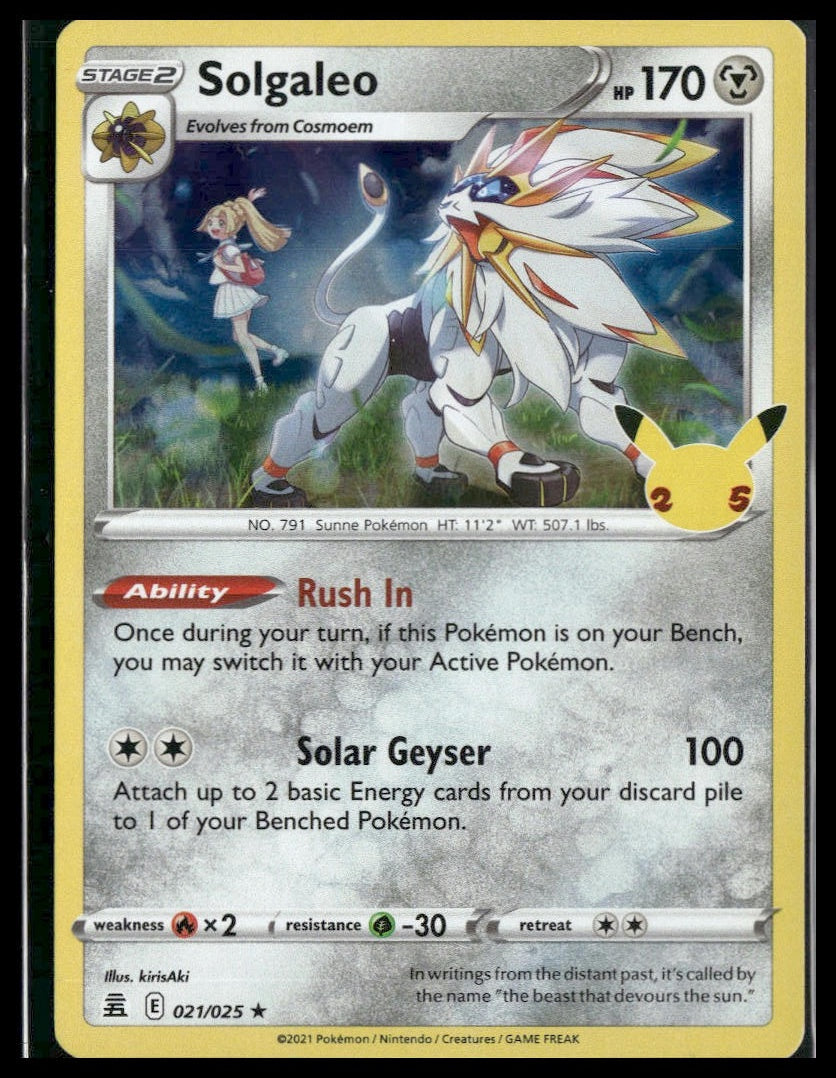Solgaleo #021/025 Celebrations VLP