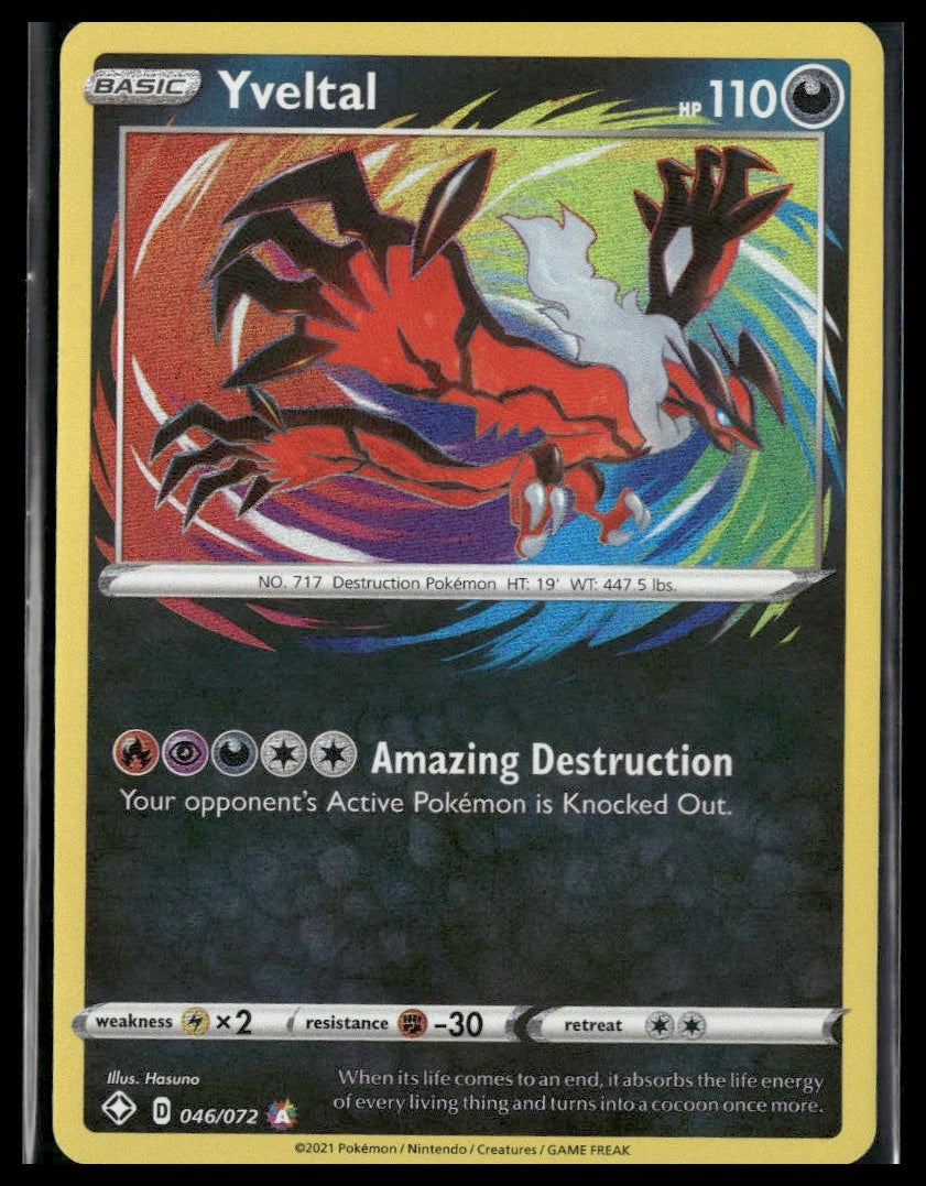 Yveltal #046/072 Shining Fates NM