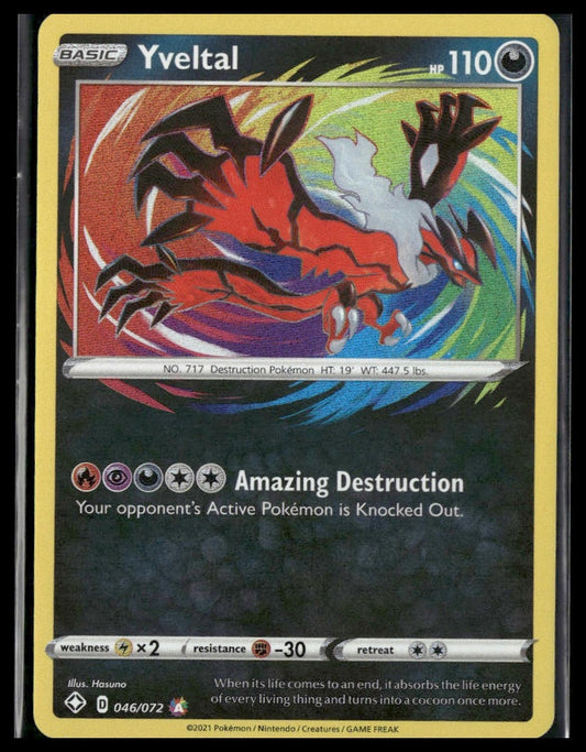 Yveltal #046/072 Shining Fates NM